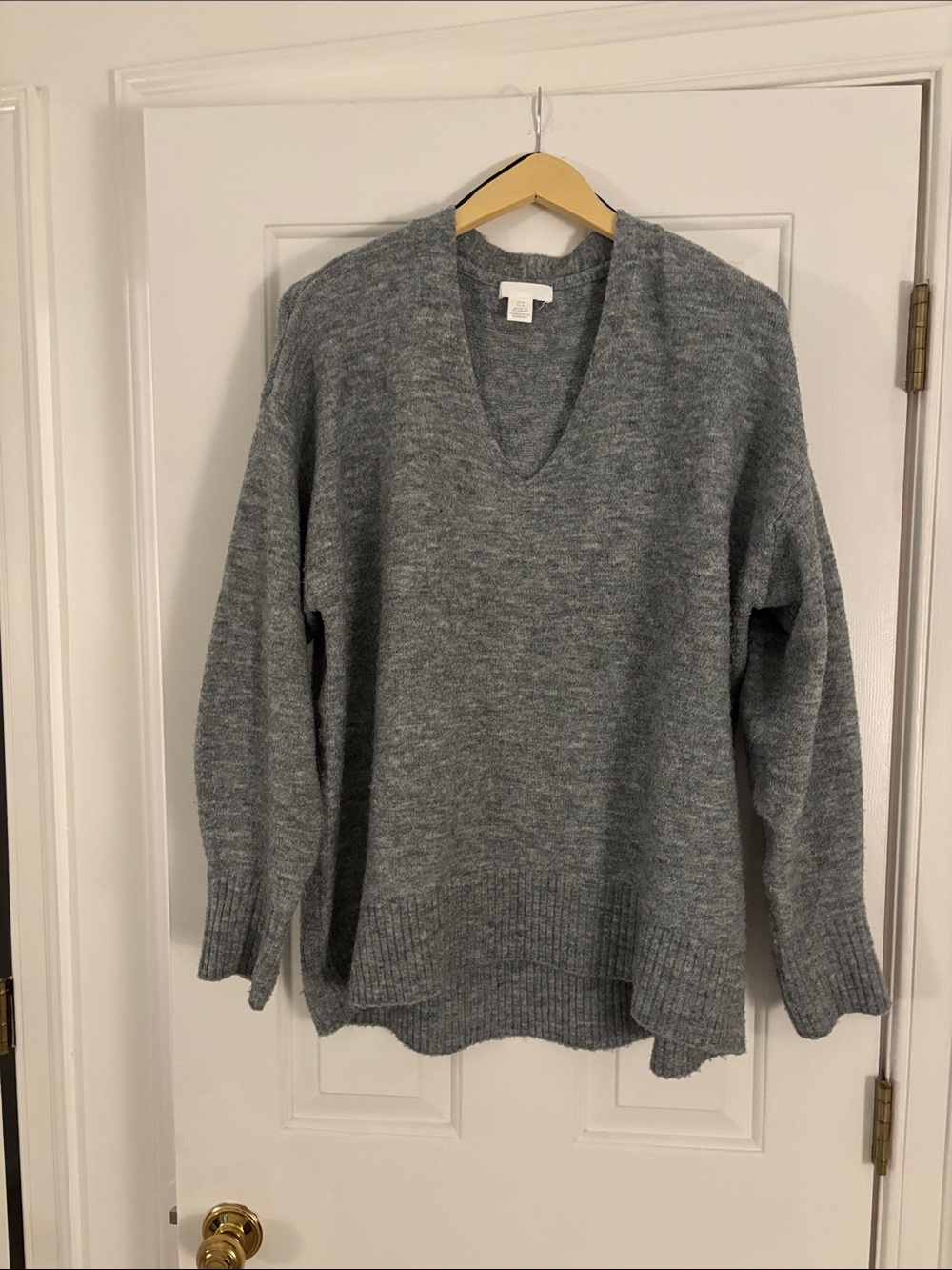 H&M Heather Gray Cozy Knit Sweater
